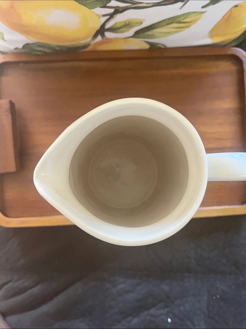 Rae Dunn White 'LEMONADE' Ceramic Pitcher